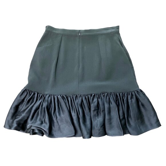 Stella McCartney Black Ruffled Hem Skirt Womens Size S - Picture 2 of 6